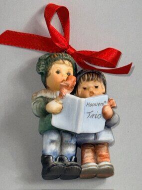 Vintage Hummel Christmas Ornament Goebel Berta Figurine Germany Heavenly Trio